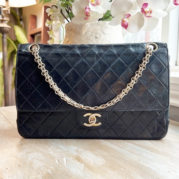Chanel Timeless Leather Flap Bag - Picture 1 of 16